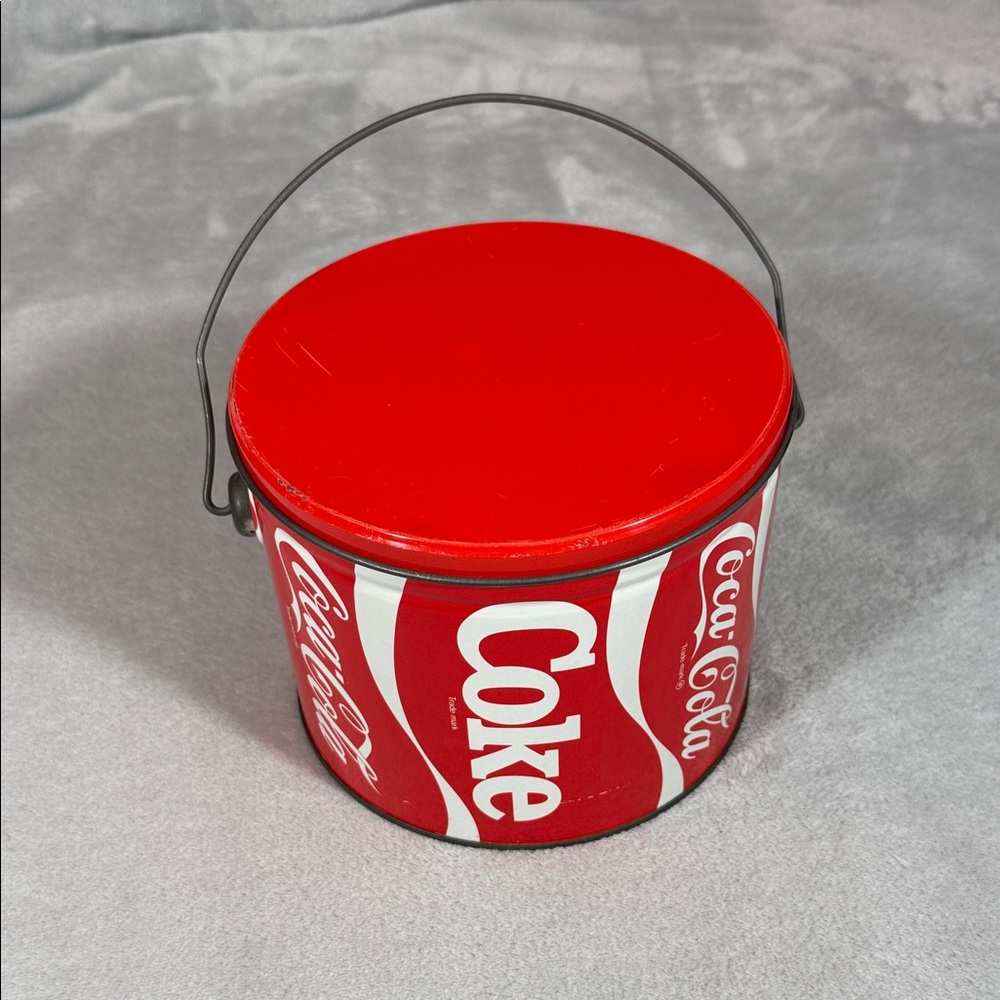 Vintage Coca Cola Red and White Party Tin
